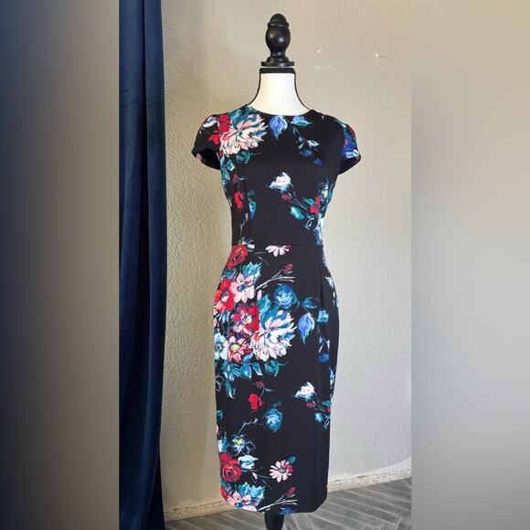 Betsey Johnson Floral Midi Dress | Size 6 - Picture 1 of 8